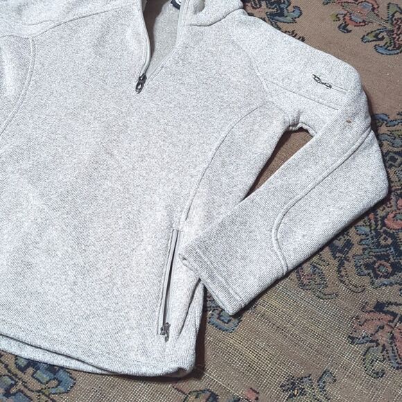 Women’s Polar King Zip Up Fitted Sweater Jacket Size Large Fleece Lined - Picture 2 of 8